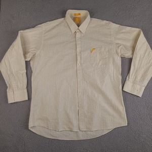 LRG Lifted Research Group Shirt Mens 3XL Woven Long Sleeve‎ Metallic Stripes